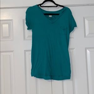 T. La Anthropologie teal size small T-shirt